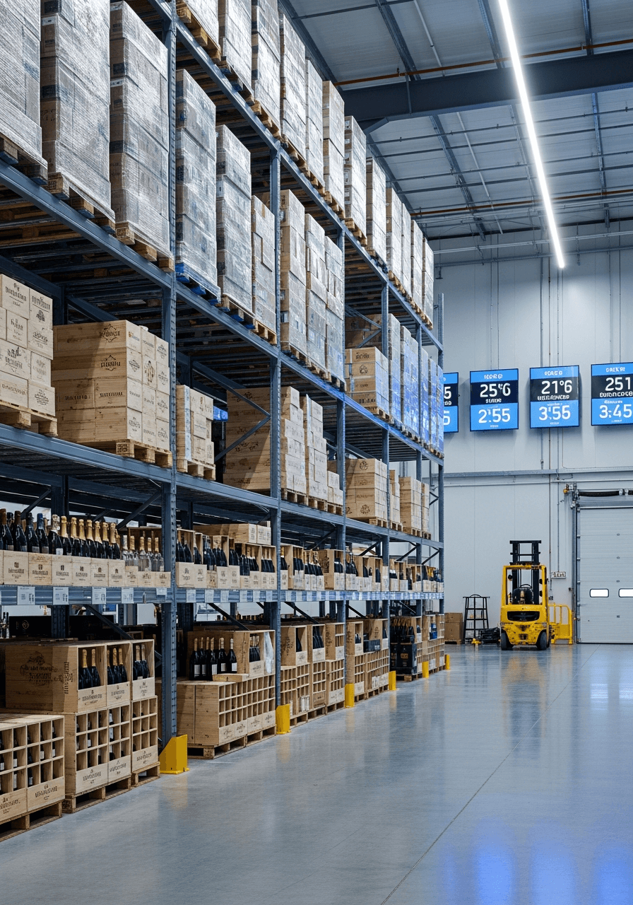 Climate-controlled bonded warehouse
